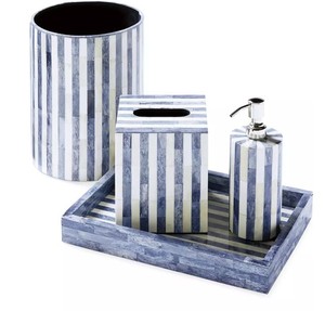 Modern Handmade Natural Bone Inlay <b>Bathroom</b> <b>Accessories</b> <b>Set</b> Luxury <b>Bathroom</b> Organizer Collection for Home Villas and Hospitality - Product Image 5