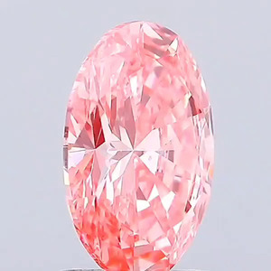Diamante Rosa de Corte Ovalado Cultivado en Laboratorio, Corte Excelente, CVD HPHT, Certificado IGI, Color Fantasía, Claridad VS VVS, Diamante Suelto - Product Image 2