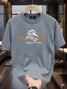 Camiseta de algodón 100% puro para hombre, camiseta de lujo con estampado de letras, camiseta de manga corta de alta calidad, camiseta de marca Streetwear - Product Image 3