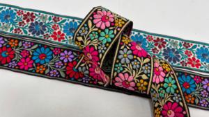 Premium embroidered floral <b>ribbon</b> for apparel crafts and decor OEM wholesale manufacturer for global bulk supply now - Product Image 2