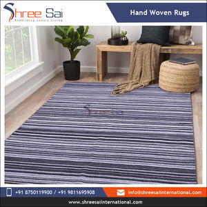 Tapis en coton tissé à la main, design moderne, petit format, pliable, lavable, tissage plat, portable, pour cuisines, salles de bain, patios, motifs géométriques - Product Image 3