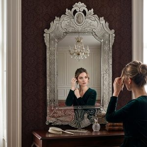 Espejo de Pared Veneciano de Lujo al por Mayor |   Espejo Decorativo de Vidrio Estilo Barroco Vintage para Sala de Estar y Decoración del Hogar - Product Image 2