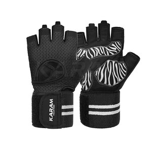 Pakistan Made Professional Half Finger Leather Gym <b>Gloves</b> Comfortable Fit <b>Weight</b> Lifting <b>Training</b> for Adults - Product Image 1