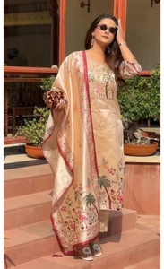 KV Printed Kurta, Trouser/Pant & Dupatta Set - Product Image 3