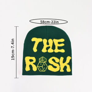 Bonnet tricoté unisexe OEM personnalisé de haute qualité 100 % acrylique, avec étiquette tissée teinte à la lettre, pour l'hiver, le ski et le pêcheur, modèle adulte courant - Product Image 2