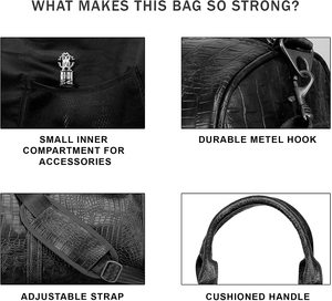 Cheapest Rate Leather Travel <b>Duffel</b> <b>Bag</b> for Outdoor and Business Use Luxury Style Leather Travel <b>Bag</b> with Multiple - Product Image 4