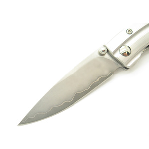 Couteau de poche pliant artisanal en acier Damas, durable, à motif, pour le camping, la randonnée, la pêche, les voyages, le travail et les usages multiples - Product Image 2