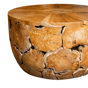 โต๊ะกาแฟไม้สักแท้สไตล์เรียบง่าย รุ่น ARTERRA Premium Rustic Teak Root  งานแฮนด์เมดจากไม้ธรรมชาติ รุ่น CT-007 สำหรับห้องนั่งเล่น โรงแรม/วิลล่า เฟอร์นิเจอร์บ้าน - Product Image 2