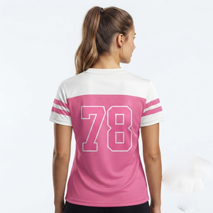 เสื้อฟุตบอลแบบอเมริกันสำหรับผู้หญิงเสื้อฟุตบอลแบบสั่งตัด - Product Image 2