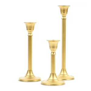 Classic design Black metal <b>candle</b> holder luxury <b>tall</b> candlestick stand wedding centerpiece offers in customization options - Product Image 2