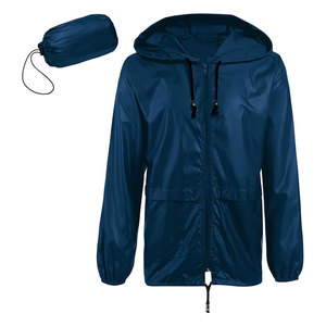 Mens <b>Packable</b> Rain <b>Jacket</b> Lightweight Waterproof Raincoat with Hood Outdoor Rain Gear for Travel Hiking Cycling Breathable - Product Image 1