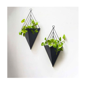 Jardinières suspendues en fer noir les plus vendues, pots de fleurs décoratifs fantaisie pour l'intérieur, accessoire décoratif de qualité supérieure - Product Image 1