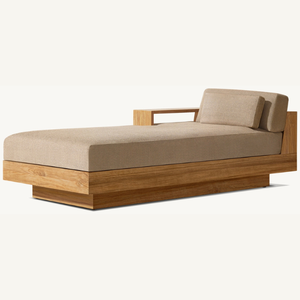 Les meilleurs meubles de jardin en teck, un choix de design moderne pour une utilisation en extérieur dans les jardins de villas ou près de la piscine. - Product Image 6