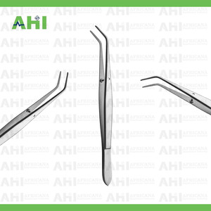 Pinzas Dentales Perry Curvas para Aplicación de Algodón, 13 cm, Uso Manual en UCI, Acero Inoxidable, Certificación CE, Alta Calidad, ISO13485 - Product Image 3