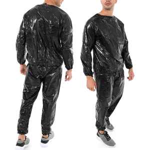 Custom Printing Logo Man Polyester Home Use Fitness Body Shape Weight Loss Sauna Suit - Product Image 1