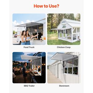 Finestra di Servizio in Lega di Alluminio 60x36 Pollici per Food Truck, Angolo di 85 Gradi, con 6 Funzioni Scorrevoli - Product Image 6