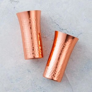 Vaso de Agua de Cobre con MOQ Bajo, Vaso de Agua de Cobre para Pedidos Pequeños, Vaso de Agua de Cobre con Acabado Premium, Vaso de Agua de Cobre Personalizado para Uso en Fábrica - Product Image 4