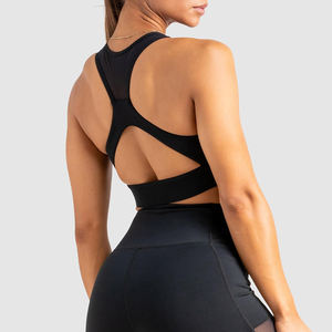 Soutien-gorge de sport taille haute pour femme, doux, respirant, grande taille, vêtement de sport ultra-doux pour l'entraînement physique, avec logo avant, confortable - Product Image 6