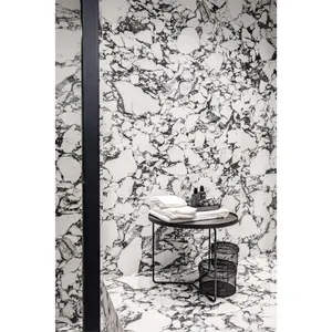Free-Tax Factory Custom Tile Sintered Stone Bulgari White 800*2600*9 Glossy Porcelain Interior Decoration Background