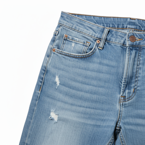 Pantalones vaqueros transpirables para mujer al por mayor con MOQ bajo, diseño personalizado, últimos modelos de pantalones vaqueros para mujer para venta en línea - Product Image 6