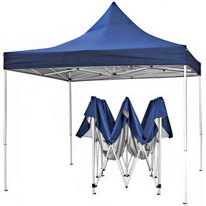 Tente Pop-Up 3x3m Noire Imperméable en Polypropylène Tissé avec Murs Latéraux et Sac de Transport – Abri Pliable d'Extérieur Toutes Saisons Personnalisable - Product Image 5