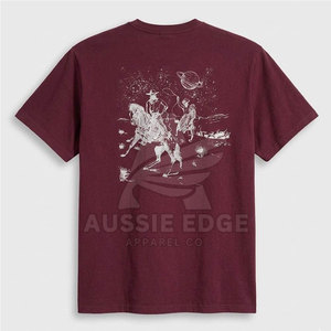 Camisetas DTF estampadas de secado rápido, corte holgado, 100% algodón, de alta calidad, último diseño, hechas en Pakistán. - Product Image 2