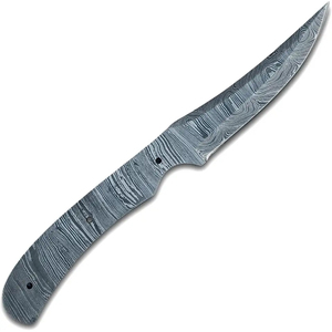 Cuchillo de Caza Burraq Ecommerce, Hecho a Mano, de Acero de Damasco, Hoja Lisa, Multifuncional, con Patrón de Gota de Lluvia, 7.5 Pulgadas, ODM/OEM, DIY - Product Image 3