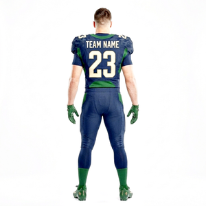 Vêtements de sport imprimés numériquement sur mesure avec services OEM, ensemble d'uniformes de football américain à prix d'usine, vente chaude - Product Image 4