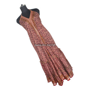 Nueva ropa hippie boho para mujer, vestidos de verano, moda vintage, vestido de sari de seda para mujer, elegante vestido de noche para damas. - Product Image 4