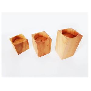 ที่วางเทียนทีไลท์ไม้ธรรมชาติแบบเรียบง่ายสำหรับตกแต่งบ้าน - Product Image 1