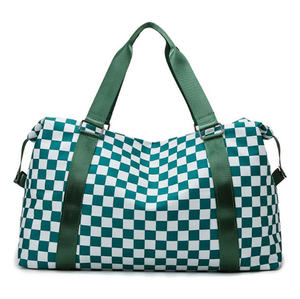 Sac de voyage grande capacité pour hommes et femmes, en nylon imperméable avec fermeture éclair, idéal pour la natation, la gym, le yoga, avec compartiment sec/humide - Product Image 1