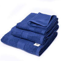 Ensemble de serviettes de bain en coton turc à séchage rapide de luxe 4 pièces Serviette de gros écologique durable