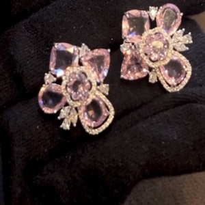Stylish Premium Quality 92.5 Pure Hallmark Silver A+++ CZ Zirconia Doublet Silver Hallmark Big <b>Tops</b> For Women Wear Collection - Product Image 5