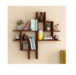 Modern U Shape Wooden Floating Shelf Set Wall Mount Black Multi Size Storage Ledge Book Display Organizer <b>Rack</b> Pack of 3 - Product Image 6