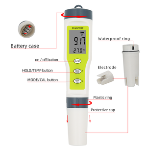 Độ Chính Xác Cao Tester Bút 3 Trong 1 EC Meter Kiểm Tra Độ Dẫn Bút Cho Thủy Canh Tháp Dọc Nông Nghiệp Vườn - Product Image 4