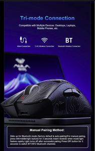 Ratón Inalámbrico Tarantula SC620 con Diseño Ligero, Iluminación RGB y Diseño Hueco para Esports, con Triple Modo - Product Image 5