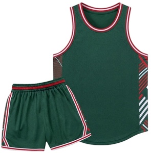 Uniformes de basket-ball en polyester à séchage rapide, maillots et shorts de sport avec impression par sublimation - Product Image 1
