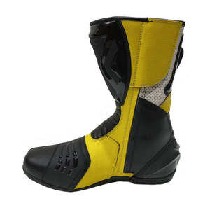 Chaussures de moto en gros, grandes tailles, bottes de course tout-terrain d'été en cuir, vêtements de sport respirants - Product Image 4