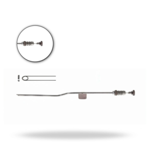 Raspador de succión Gubisch de 20 cm con bayoneta y guía, instrumento quirúrgico para rinoplastia y procedimientos ORL - Product Image 1