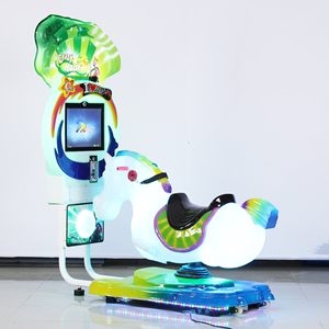 M SKY Crazy Horse 3D Fiberglass Racing Horse Machine <span class=keywords><strong>de</strong></span> jeu vidéo à monnayeur pour enfants avec écran LCD 17 pouces certifiée CE pour KA-150 - Product Image 1