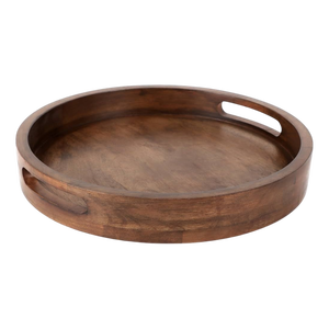 Cesta de madera redonda de última generación con superficie metálica para decoración, regalos, decoración de interiores, decoración de bodas y vajilla. - Product Image 2