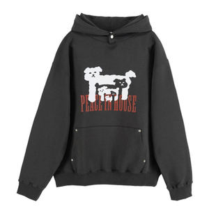 Sudadera con Capucha Unisex de Algodón 100% Ecológico de 350 g/m², Diseño Sólido ODM, para Otoño, de Alta Calidad, Corte Regular, Forrada y Tejida - Product Image 3