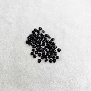 Gran oferta, piedra de corte facetada de corazón de espinela negra Natural de 3mm para fabricación de joyas, piedras preciosas sueltas hechas a mano, productos de envío gratis - Product Image 3