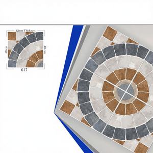 Azulejos de porcelana rústica en relieve de 40x40cm de calidad de exportación-Azulejos de estacionamiento digitales antideslizantes de 9mm para uso en exteriores - Product Image 1