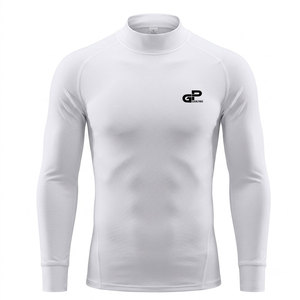 Lightweight Breathable Football <b>Compression</b> <b>Shirts</b> For Base Layer For Training Match Performance And Athletic Sports Use - Product Image 1