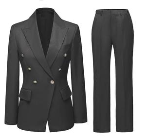 Traje de Negocios para Mujer a la Moda, Nuevo Conjunto de Blazer y Pantalón Elegante, Traje de Alta Calidad Personalizado, Transpirable - Product Image 2