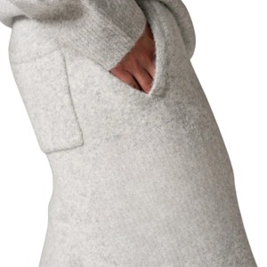 Knit Jogger <b>Pants</b> Grey Marl Casual Sweatpants Elastic Waist Lounge Wear Soft Knit Trousers Relaxed Fit for Men Women - Product Image 6