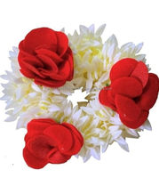 Accessoires de cheveux en plastique en forme de roses artificielles Gajra, légers, pour femmes, cadeau de mariage, Haldi, Mehndi, Sangeet, cadeaux de retour, fête du Nouvel An