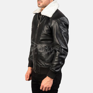 Blouson en cuir pleine fleur pour homme, veste de moto de luxe en cuir de vache véritable, fermeture éclair YKK, manteau de motard robuste sur mesure, vente en gros - Product Image 2