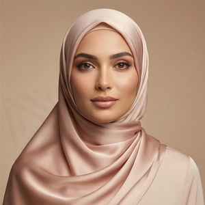 Women Solid Color Silk Satin Shawl Daily Wear Elegant Soft Fabric <b>Scarf</b> for Ethnic Style - Product Image 2